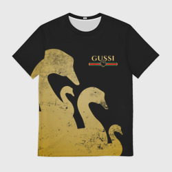 Мужская футболка 3D Gussi gold