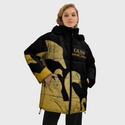 Женская зимняя куртка Oversize Gussi gold - фото 2