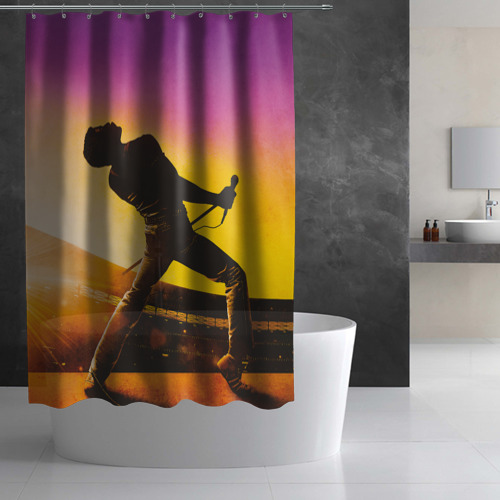 Штора 3D для ванной Queen. Bohemian Rhapsody - фото 3