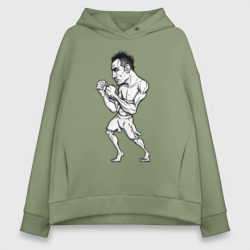 Женское худи Oversize хлопок Tony Ferguson art