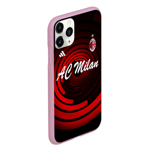 Чехол для iPhone 11 Pro Max матовый AC Milan, цвет розовый - фото 3