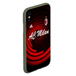 Чехол для iPhone XS Max матовый AC Milan - фото 2