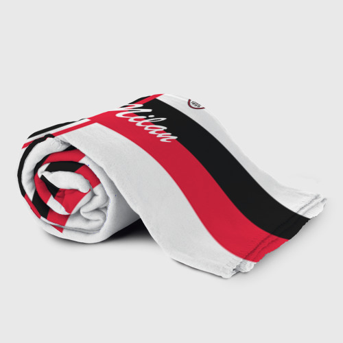 Плед 3D с принтом AC Milan - football club, фото на моделе #1