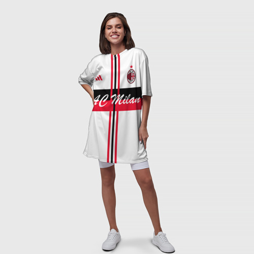 Платье-футболка 3D AC Milan, цвет 3D печать - фото 5