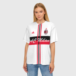 Женская футболка oversize 3D AC Milan - фото 2