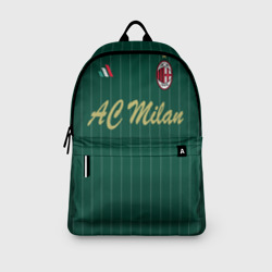 Рюкзак с принтом AC Milan для любого человека, вид спереди №3. Цвет основы: белый