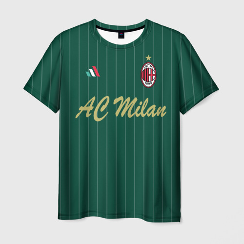 Мужская футболка 3D с принтом AC Milan, вид спереди #2