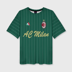 Женская футболка oversize 3D AC Milan