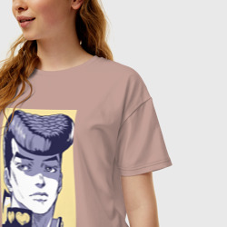 Женская футболка хлопок Oversize Джоскэ Хигашиката - фото 2