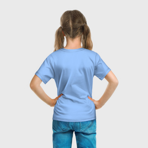 Детская футболка 3D Joutarou Kuujou на синем, цвет 3D печать - фото 6