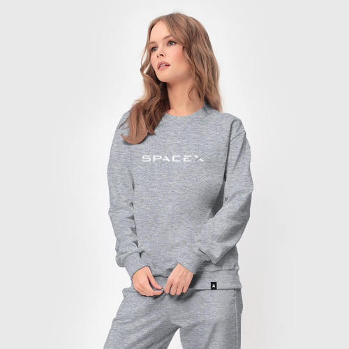 Женский костюм хлопок Spacex, цвет меланж - фото 5