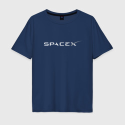 Мужская футболка хлопок Oversize Spacex