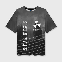 Женская футболка oversize 3D Stalker 2