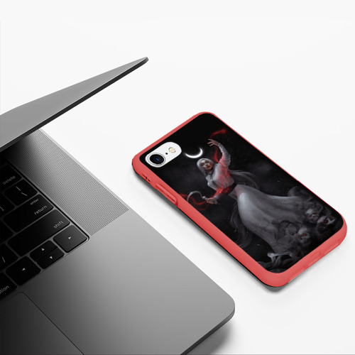 Чехол для iPhone 7/8 матовый Морена, цвет красный - фото 5