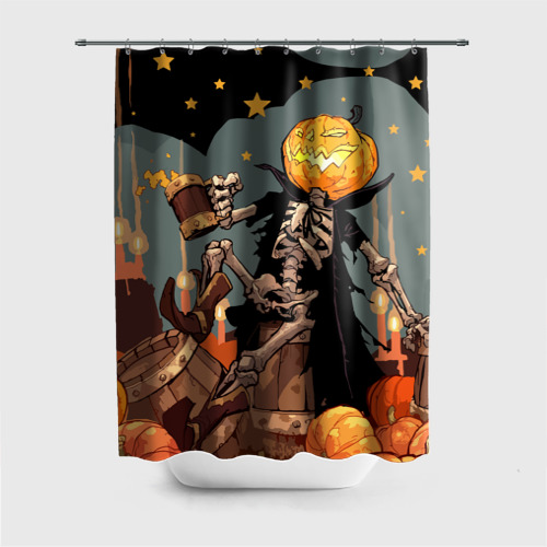 Штора 3D для ванной Halloween