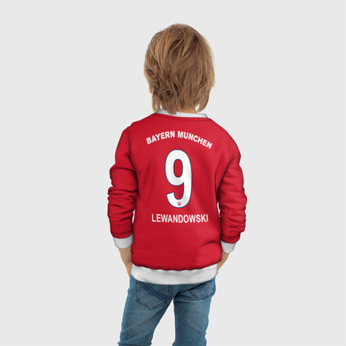 Детский свитшот 3D Lewandowski home 18-19, цвет 3D печать - фото 6