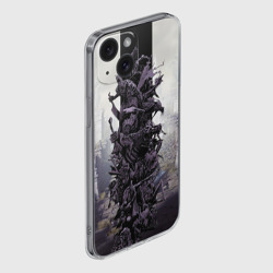 Чехол для iPhone 15 силиконовый с защитой камеры Dark Souls Boss Collaboration - фото 2