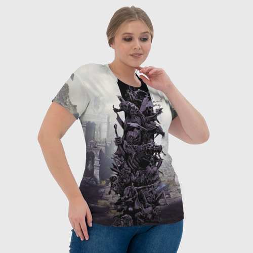 Женская футболка 3D с принтом Dark Souls Boss Collaboration, фото #4