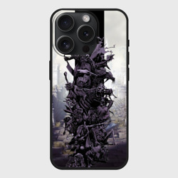 Чехол силиконовый для Apple iPhone 15 Pro матовый Dark Souls Boss Collaboration