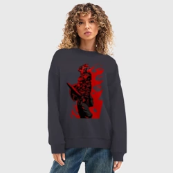 Женский свитшот oversize без начеса хлопок Убийца Гоблинов - фото 2