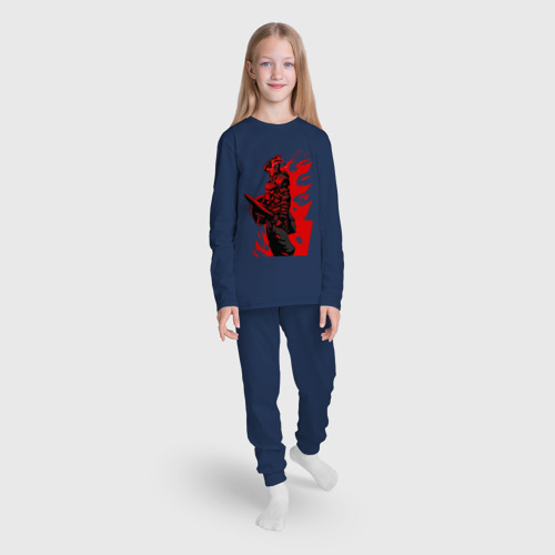 Детская пижама с лонгсливом хлопок Убийца Гоблинов, цвет темно-синий - фото 5