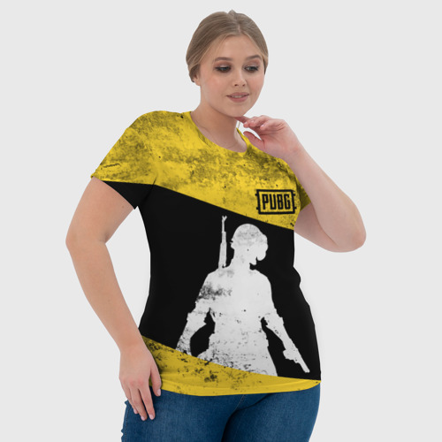 Женская футболка 3D PUBG Grunge, цвет 3D печать - фото 6