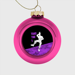 Ёлочный шар стеклянный/пластиковый Fortnite: Take The L