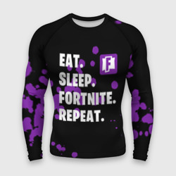 Мужской рашгард 3D Eat Sleep Fortnite Repeat