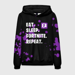 Мужская толстовка 3D Eat Sleep Fortnite Repeat