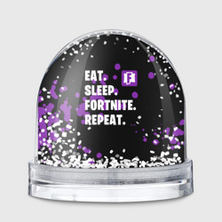 Игрушка Снежный шар Eat Sleep Fortnite Repeat