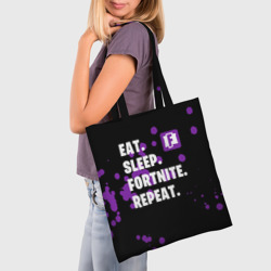 Шоппер 3D Eat Sleep Fortnite Repeat - фото 2