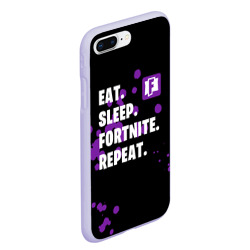 Чехол для iPhone 7Plus/8 Plus матовый Eat Sleep Fortnite Repeat - фото 2