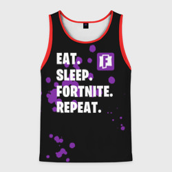 Мужская майка 3D Eat Sleep Fortnite Repeat