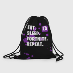 Рюкзак-мешок 3D Eat Sleep Fortnite Repeat