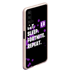 Чехол для Honor 20 Eat Sleep Fortnite Repeat - фото 2