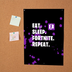 Постер Eat Sleep Fortnite Repeat - фото 2