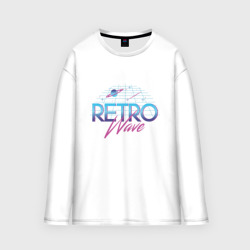 Женский лонгслив oversize хлопок Retrowave Spacetraveling