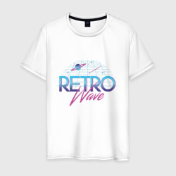 Retrowave Spacetraveling – Футболка из хлопка с принтом купить со скидкой в -20%