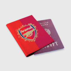 Обложка для паспорта матовая кожа FC Arsenal - фото 2
