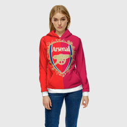 Женская толстовка 3D FC Arsenal - фото 2