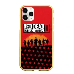 Чехол для iPhone 11 Pro Max матовый Red Dead Redemption 2