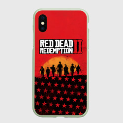 Чехол для iPhone XS Max матовый Red Dead Redemption 2