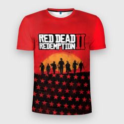 Мужская футболка 3D Slim Red Dead Redemption 2
