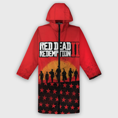Мужской дождевик 3D Red Dead Redemption 2, цвет белый