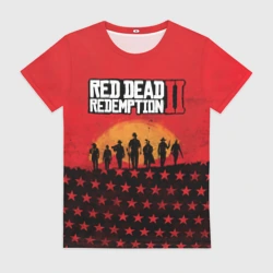Женская футболка 3D Red Dead Redemption 2