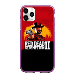 Чехол для iPhone 11 Pro Max матовый Red Dead Redemption 2