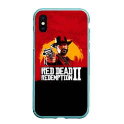 Чехол для iPhone XS Max матовый Red Dead Redemption 2