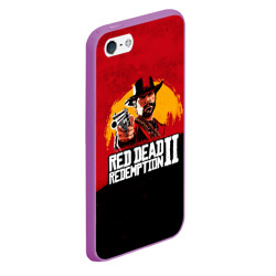 Чехол для iPhone 5/5S матовый Red Dead Redemption 2 - фото 2