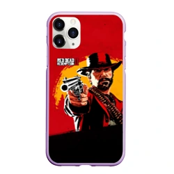 Чехол для iPhone 11 Pro Max матовый Red Dead Redemption 2