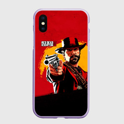 Чехол для iPhone XS Max матовый Red Dead Redemption 2